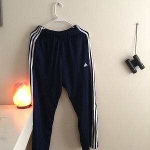 ADIDAS DARK BLUE TRACK PANTS
